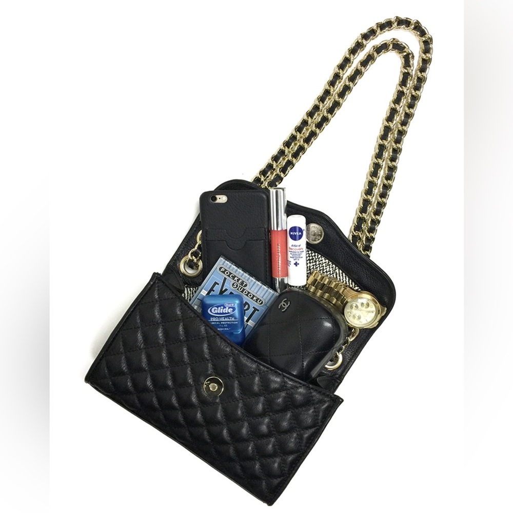 π€ Rebecca Minkoff Black Quilted Crossbody Bag π€ - Picture 3 of 12